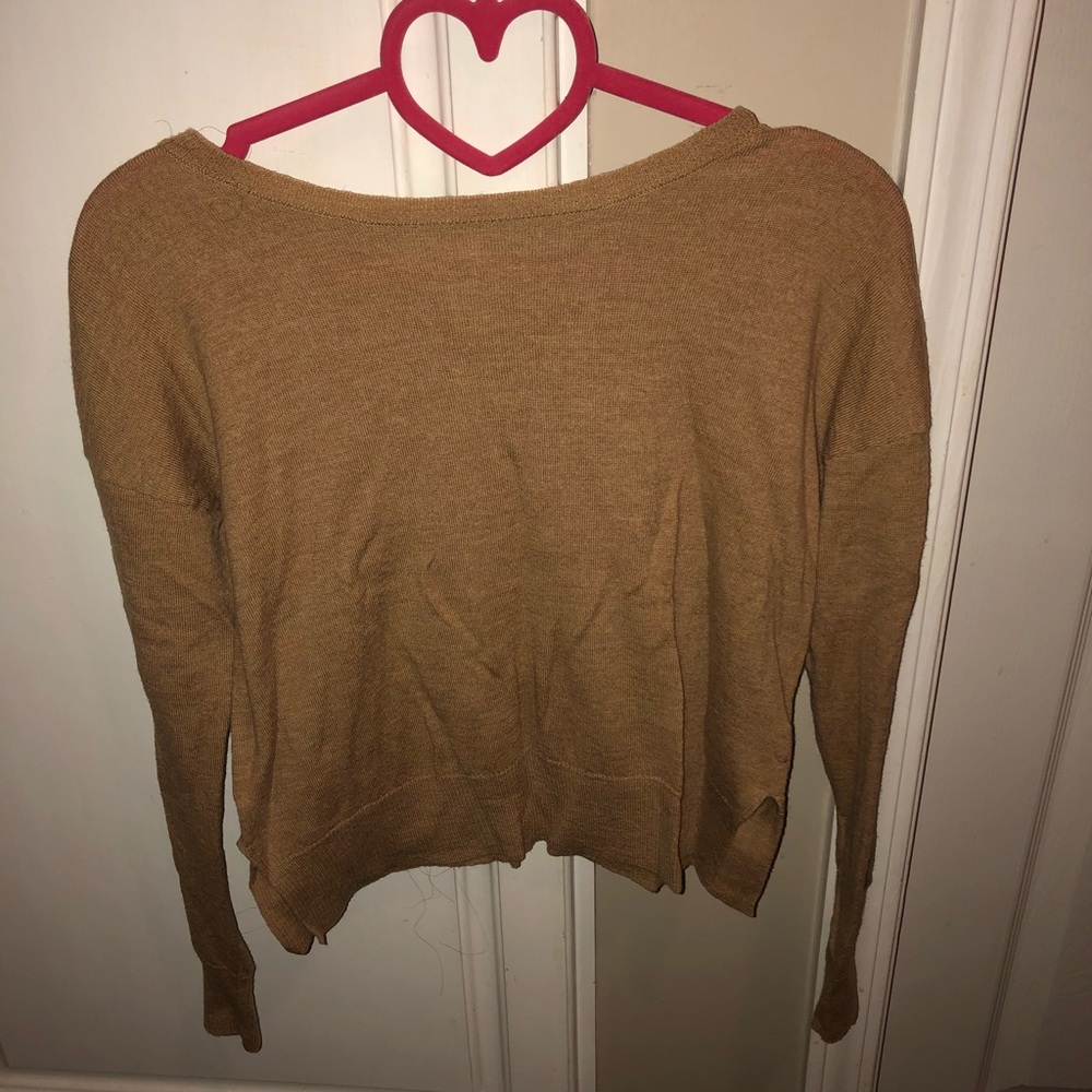 🛍 Tan Wool Sweater 🤎